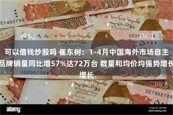 可以借钱炒股吗 崔东树：1-4月中国海外市场自主品牌销量同比增57%达72万台 数量和均价均强势增长