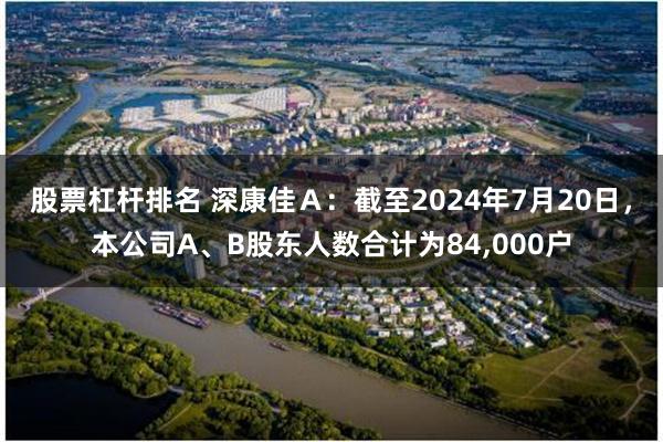 股票杠杆排名 深康佳Ａ：截至2024年7月20日，本公司A、B股东人数合计为84,000户