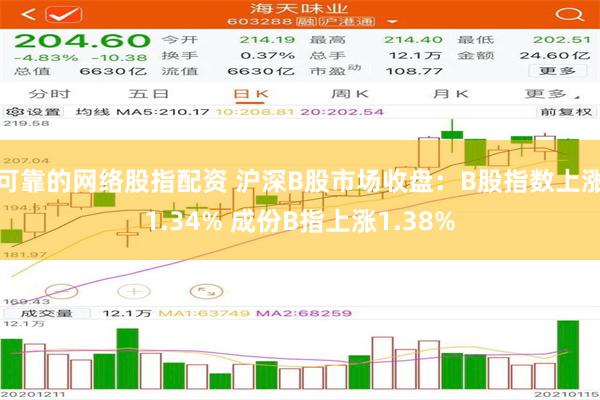 可靠的网络股指配资 沪深B股市场收盘：B股指数上涨1.34% 成份B指上涨1.38%